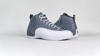 Jordan RETRO 12 Color Gris y Blanco – Zapateria Las 3 BBB