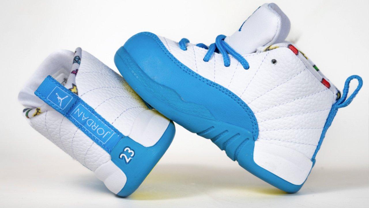 white and teal 12s