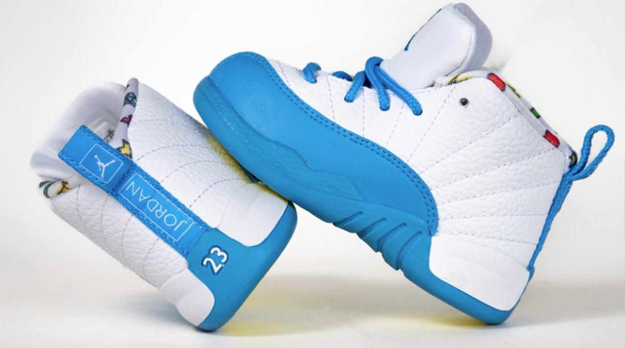 Jordan retro 12 teal and cheap white