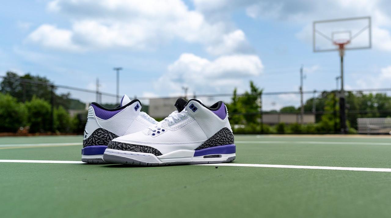 Sneakers Release – Jordan 3 Retro “Court Purple”  White/Black/Dark Iris Men’s & Kids’ Shoe Dropping 8/24