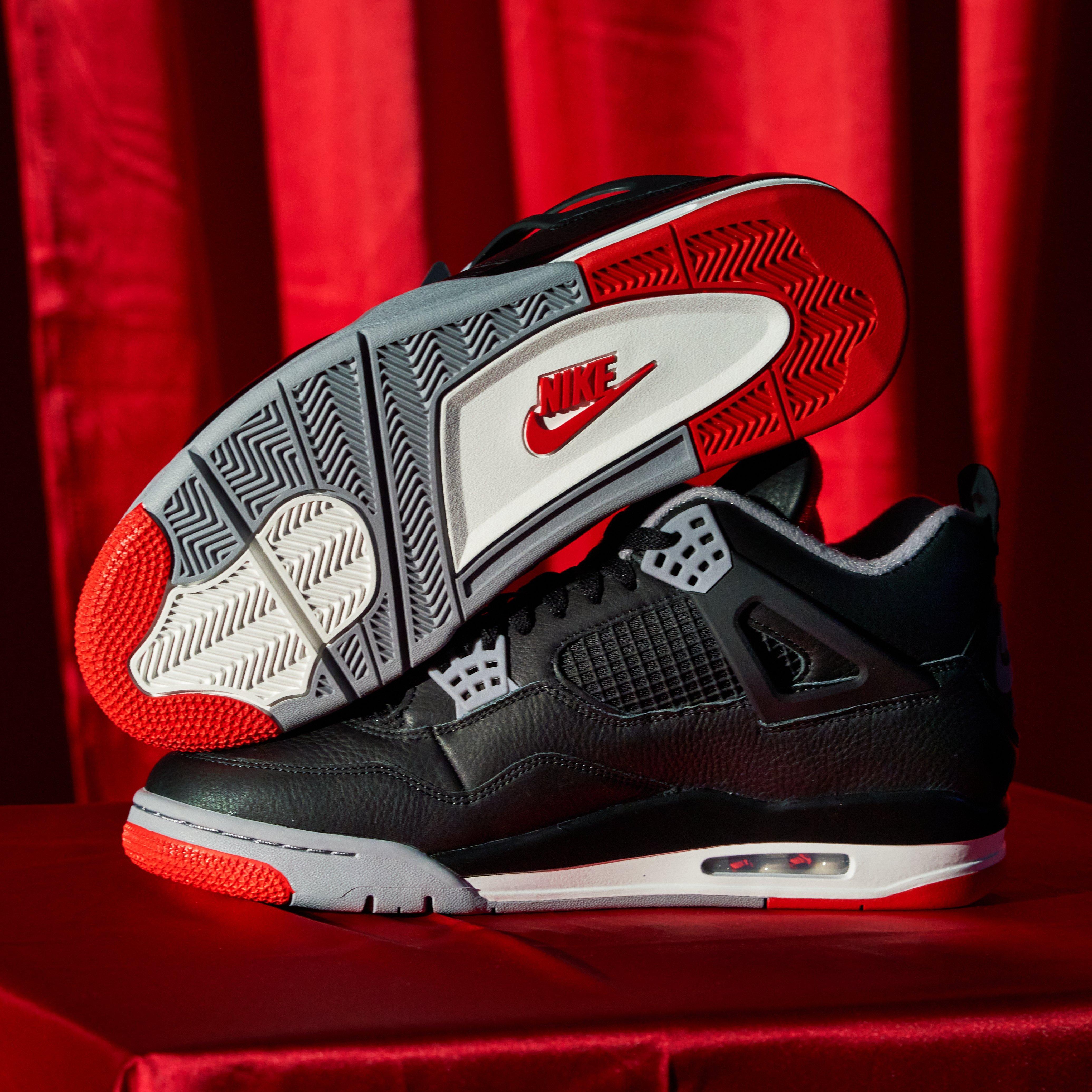 Jordan 4 bred hibbett cheap sports