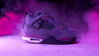 B/R Kicks on X: Purple-dyed Off-White Jordan 4 custom ☔️ (via