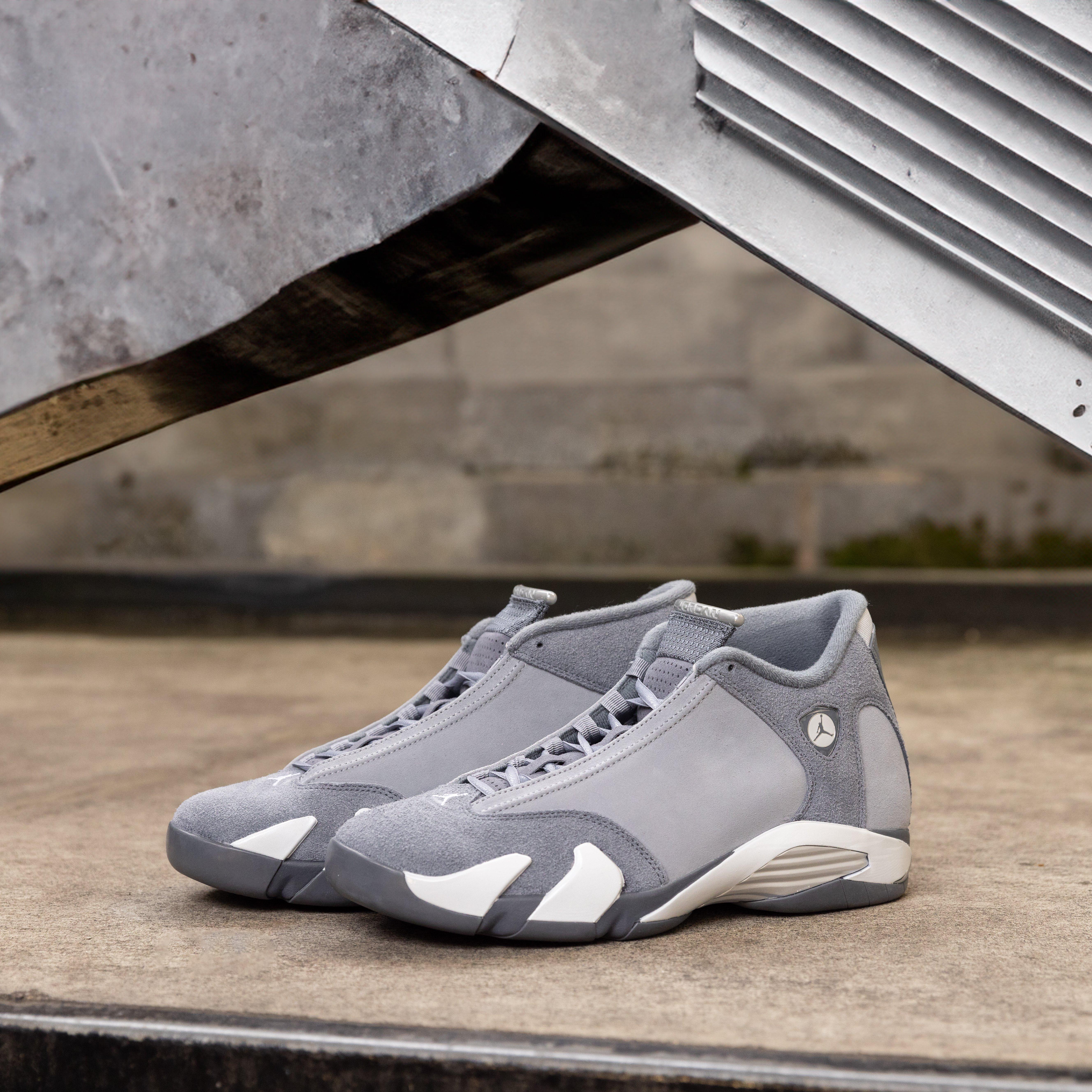 Air Jordan 14 Retro SE "Flint Grey" Left Shoe Side Profile