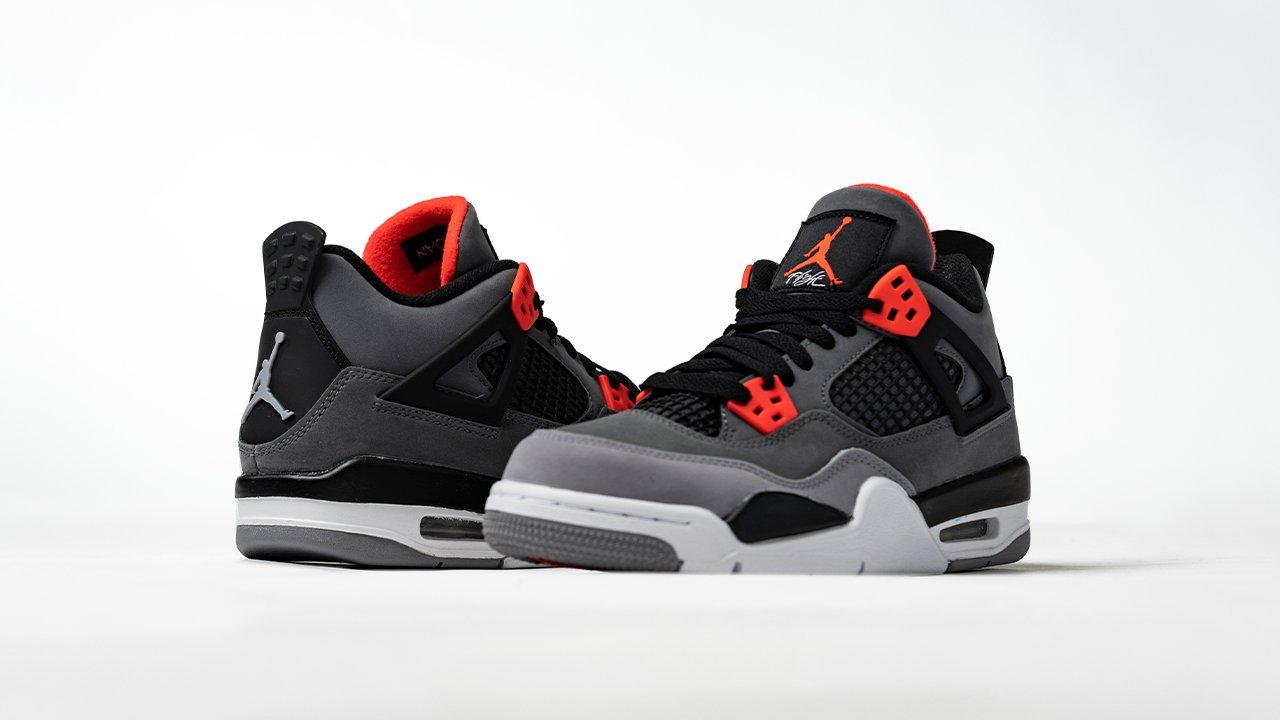Sneakers Release u0026#8211; Jordan 4 Retro u0026#8220;Infraredu0026#8221; Dark Grey/ Infrared 23/Black Menu0026#8217;s u0026#038; Kidsu0026#8217; Shoe Launching 6/15
