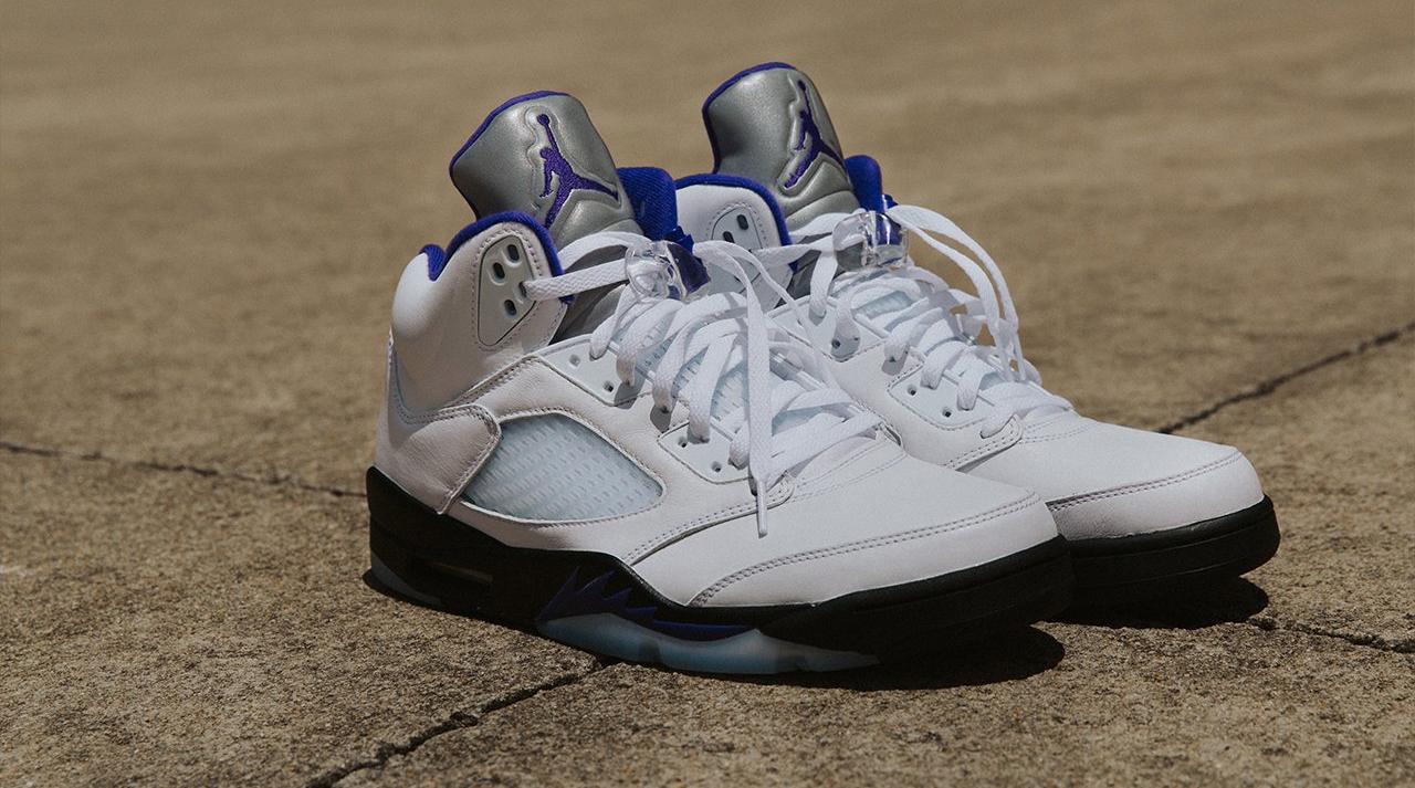 Air Jordan 5 White/Dark Concord/Black DD0587-141 - SoleSnk