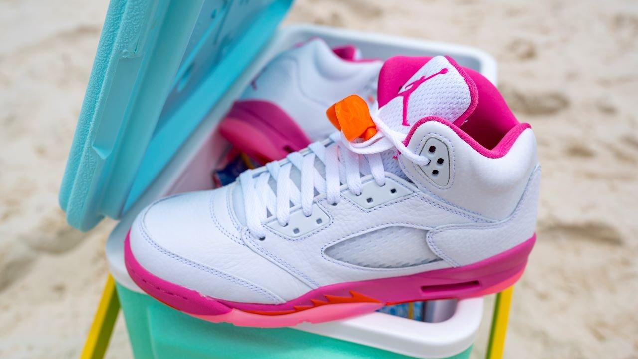 Sneakers Release Air Jordan 5 Retro WNBA White Pinksicle Safety Orange