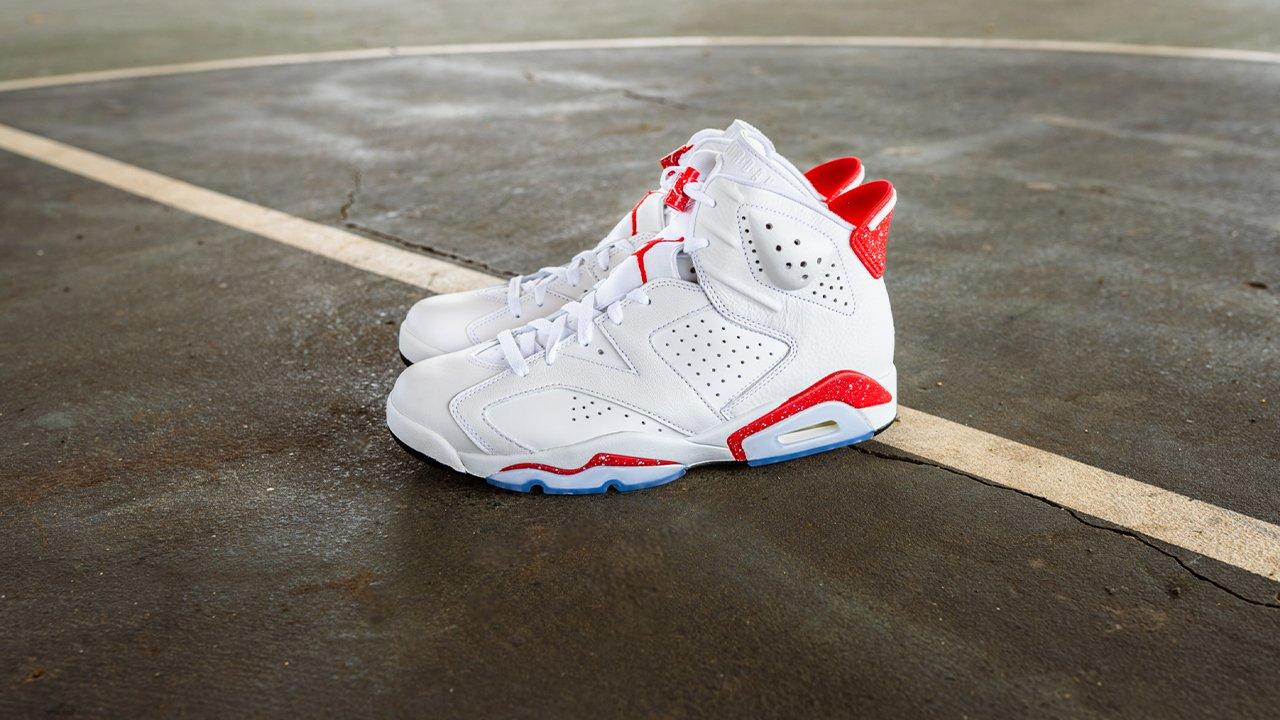 aj6 white red