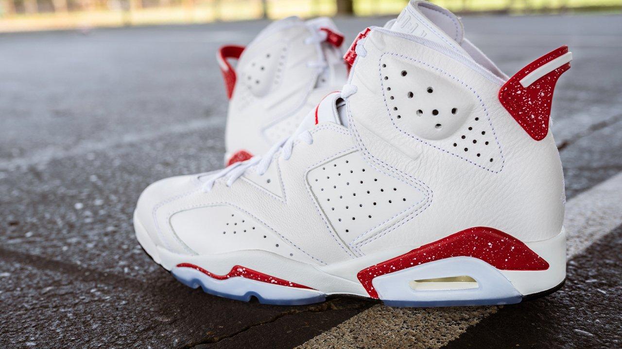 retro 6 red white