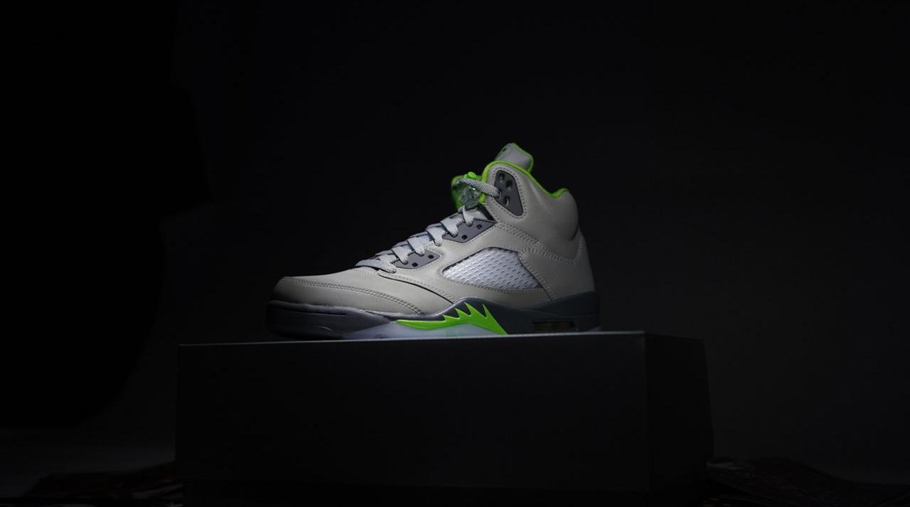 Air Jordan 5 "Green Bean" sneaker left