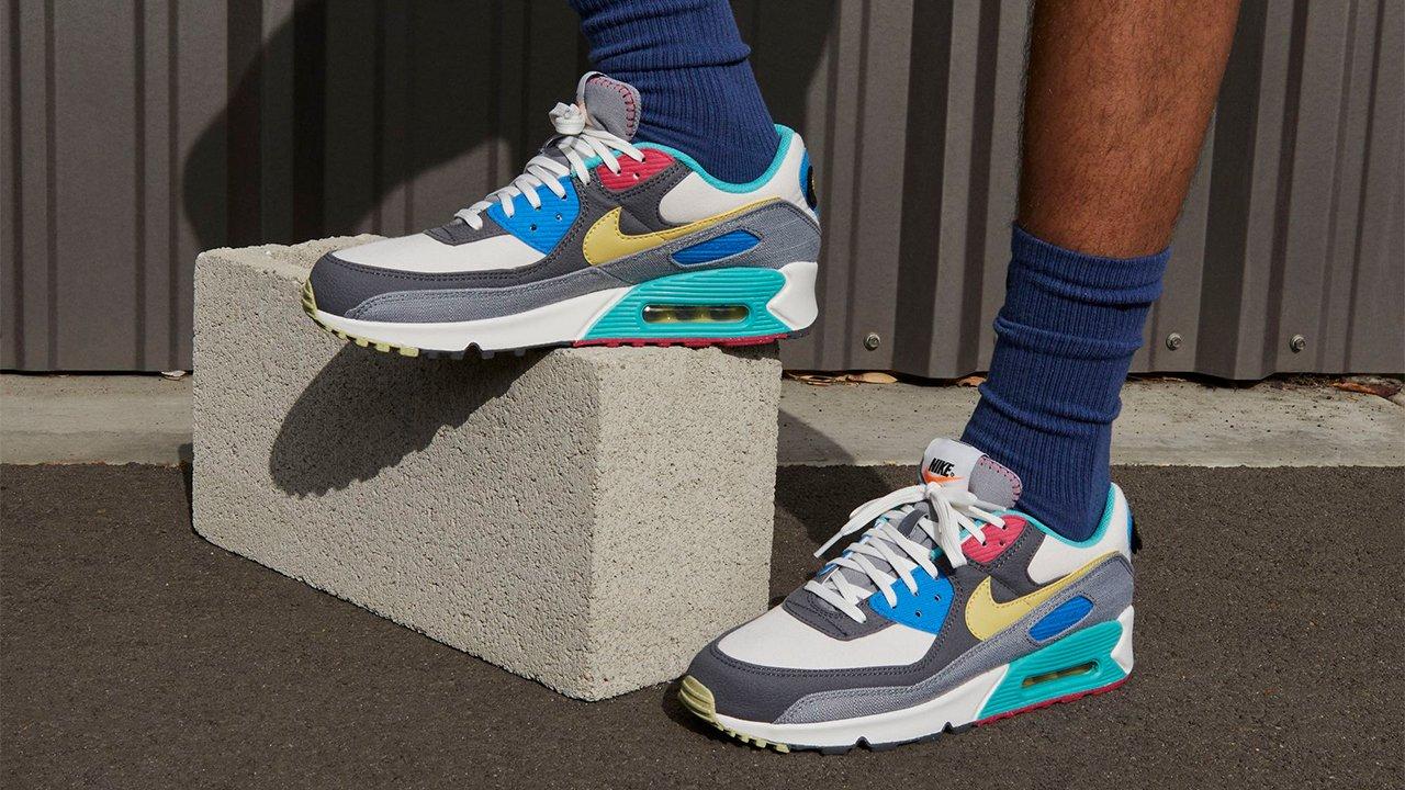 Sneakers Release – Nike Air Max 90 “Air Sprung”  Phantom/Celery/Iron Grey Men’s & Kids’ Shoes Launching 4/28