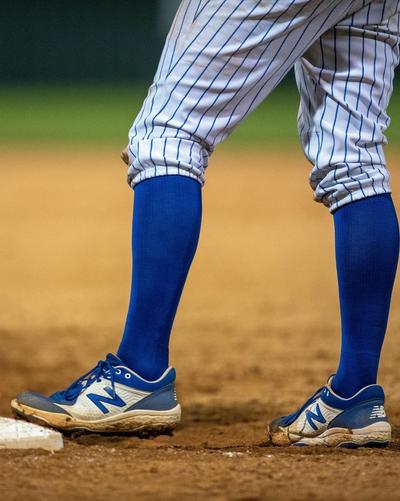 Player in baseball cleats