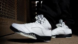 Air jordan 5 retro high og black white clearance