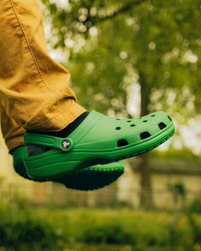 Green crocs