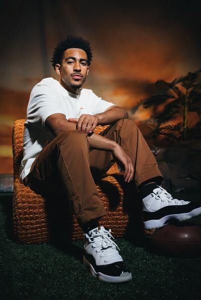 Bryce Young wearing Air Jordan 11 "Gratitude"