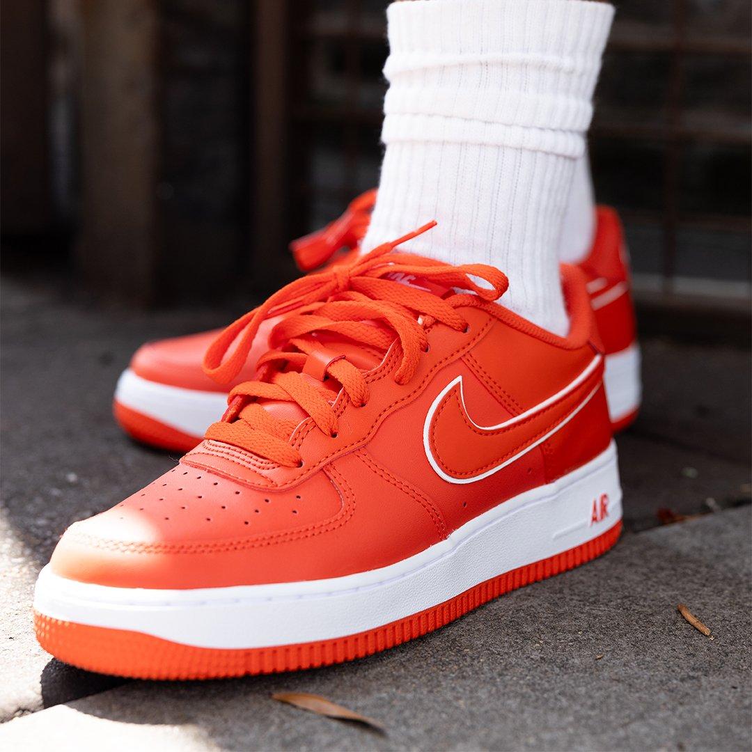 Nike Air Force 1 '07 White/Rush Orange Women's Shoe - Hibbett