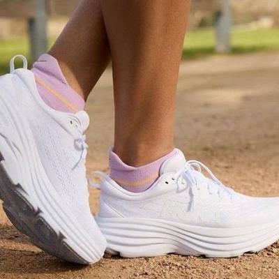 HOKA Canvas White Sneakers