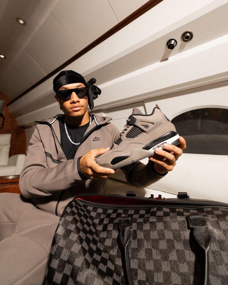 Jordan 4 Retro "Cave Stone and Black"