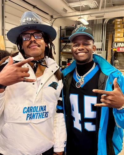 Clifford Taylor with Cam Newton