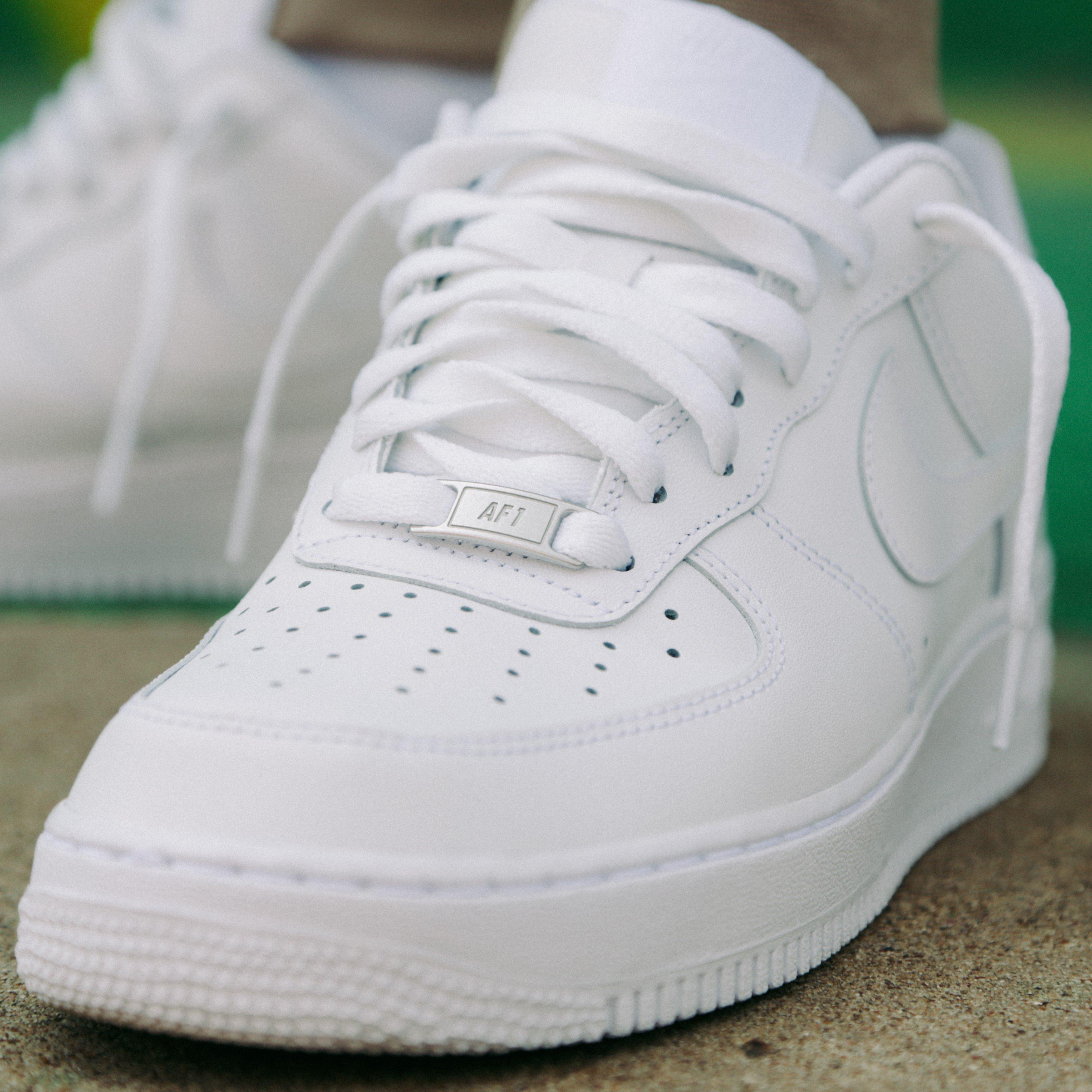 Nike Air Force One lace decoration close up