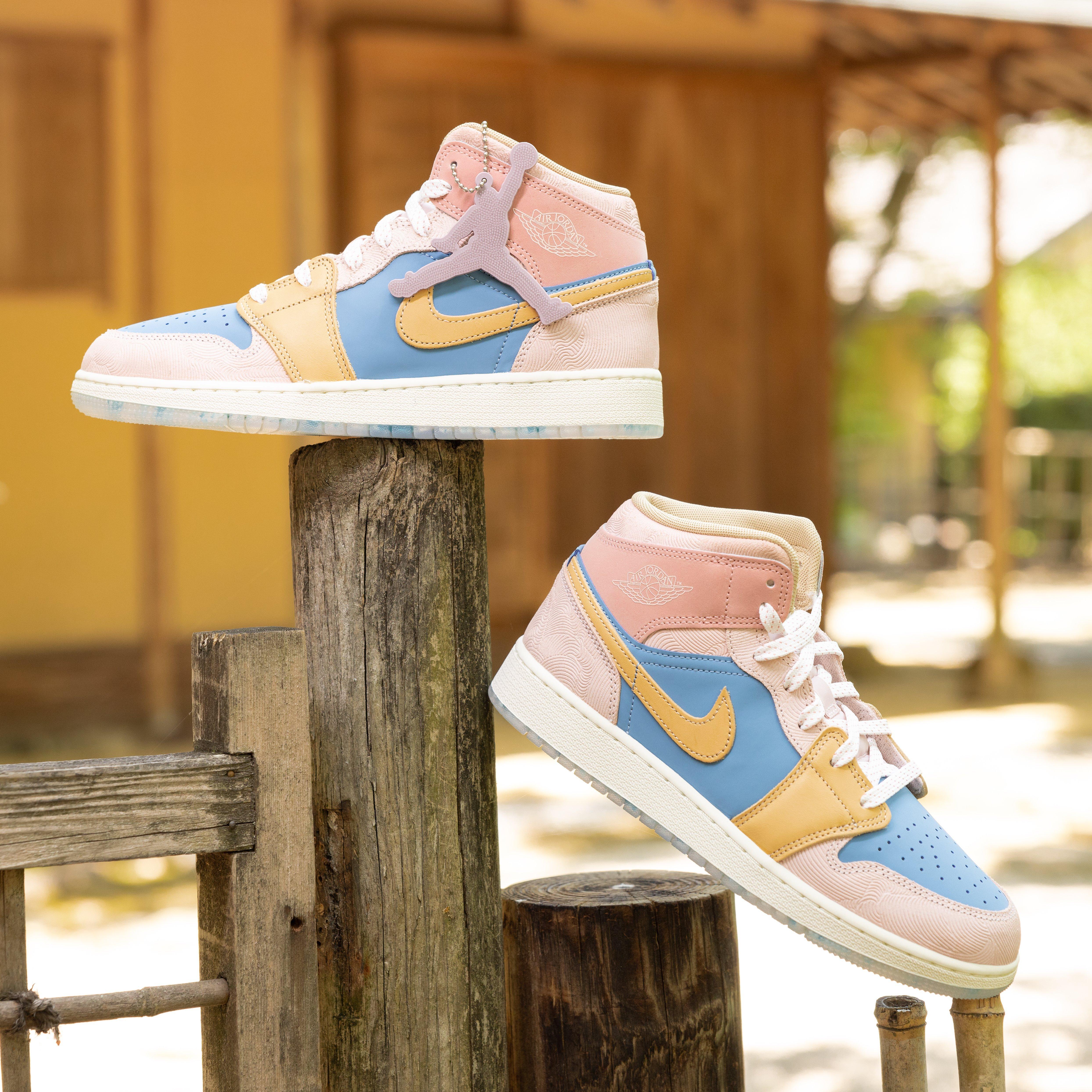 Kids' Air Jordan 1 Mid "Zen" Shoe Side Profiles