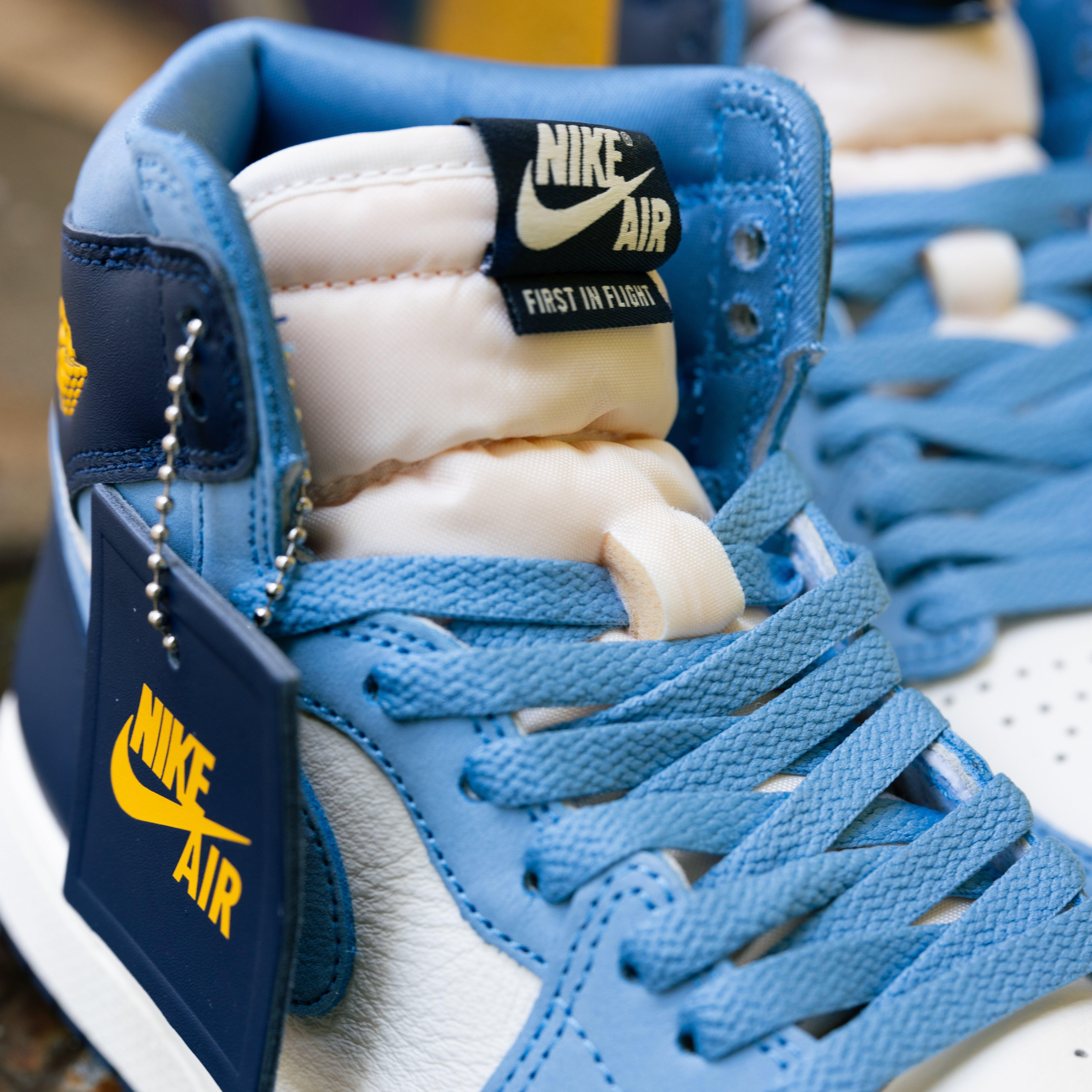 Air Jordan 1 High OG "First in Flight" Upper Tongue and Laces with Nike Air Tag