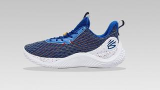 Under Armor Curry Low 1 Men 8 Warriors Blue Yellow Dubs