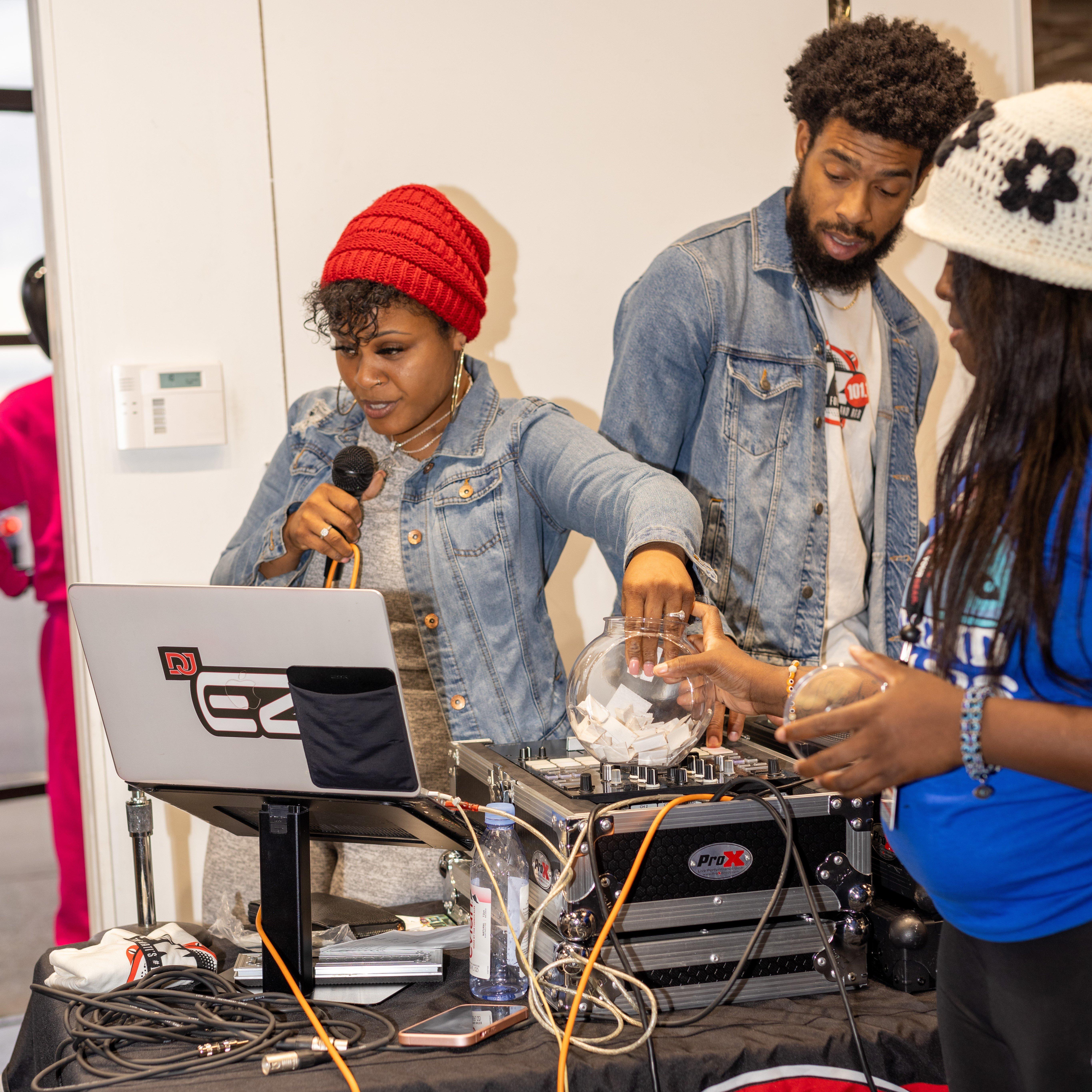 DJ at In-Store Fresh Off The Block Event