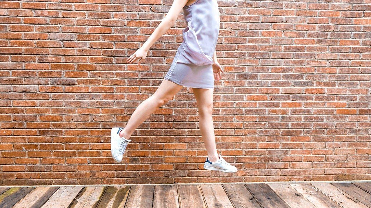 How to Wear a Dress with Sneakers