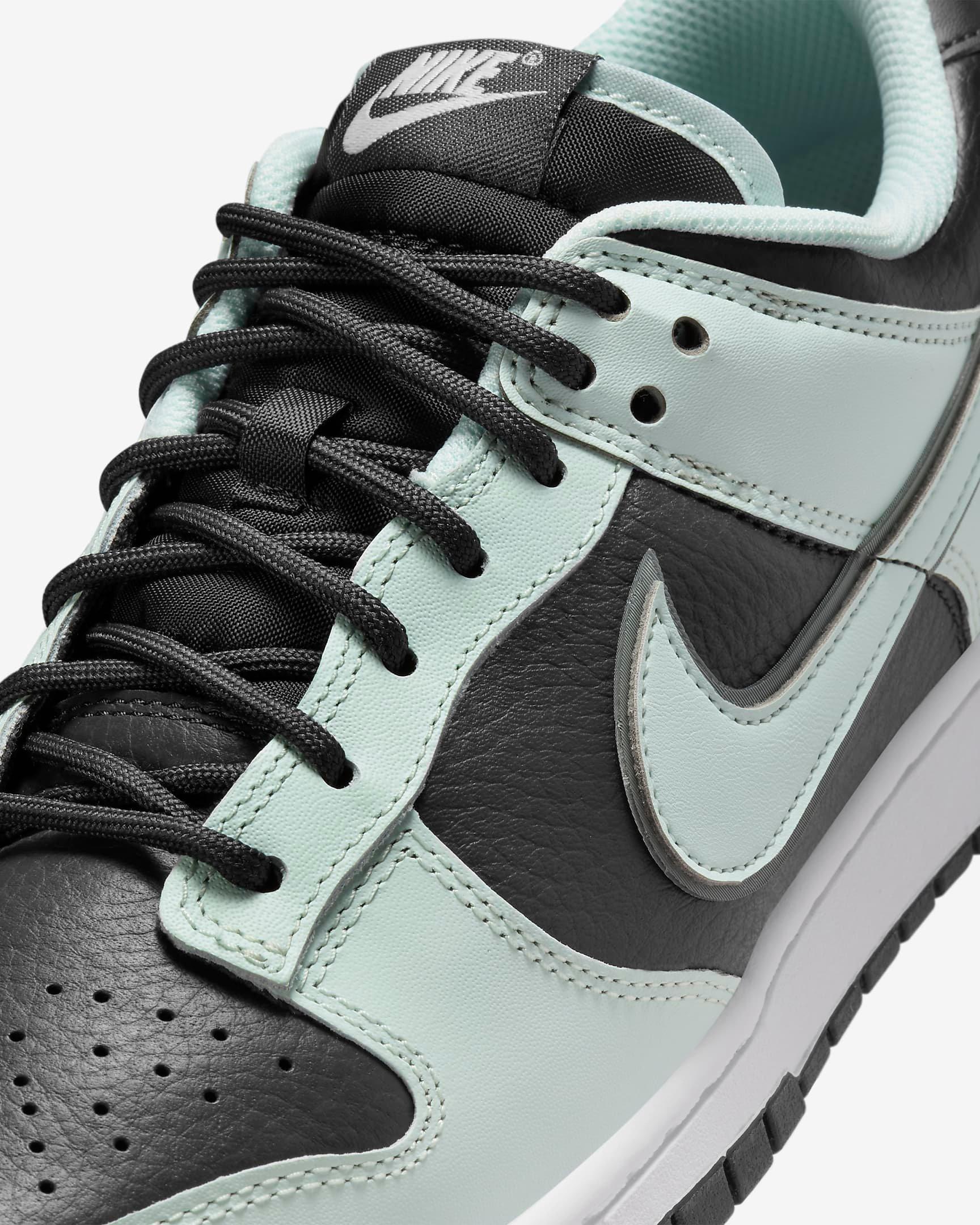 dunk-low-prm-dark-smoke-grey-barely-green-laces-close-up