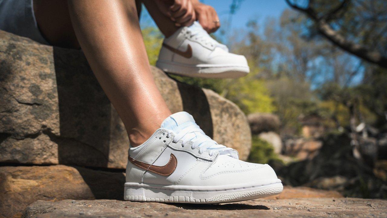 Nike Air Force 1 '07 Next sneakers in white and bronze