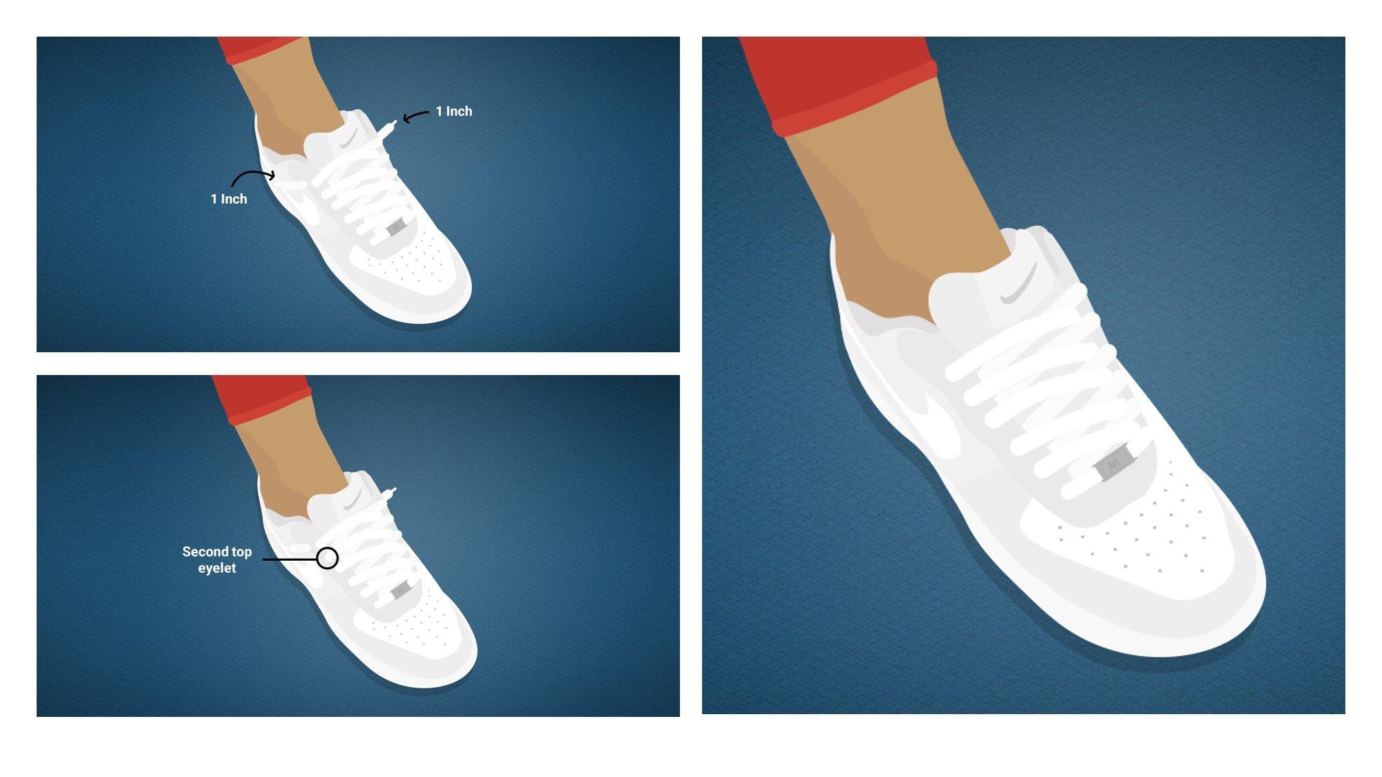 how to lace your air force ones