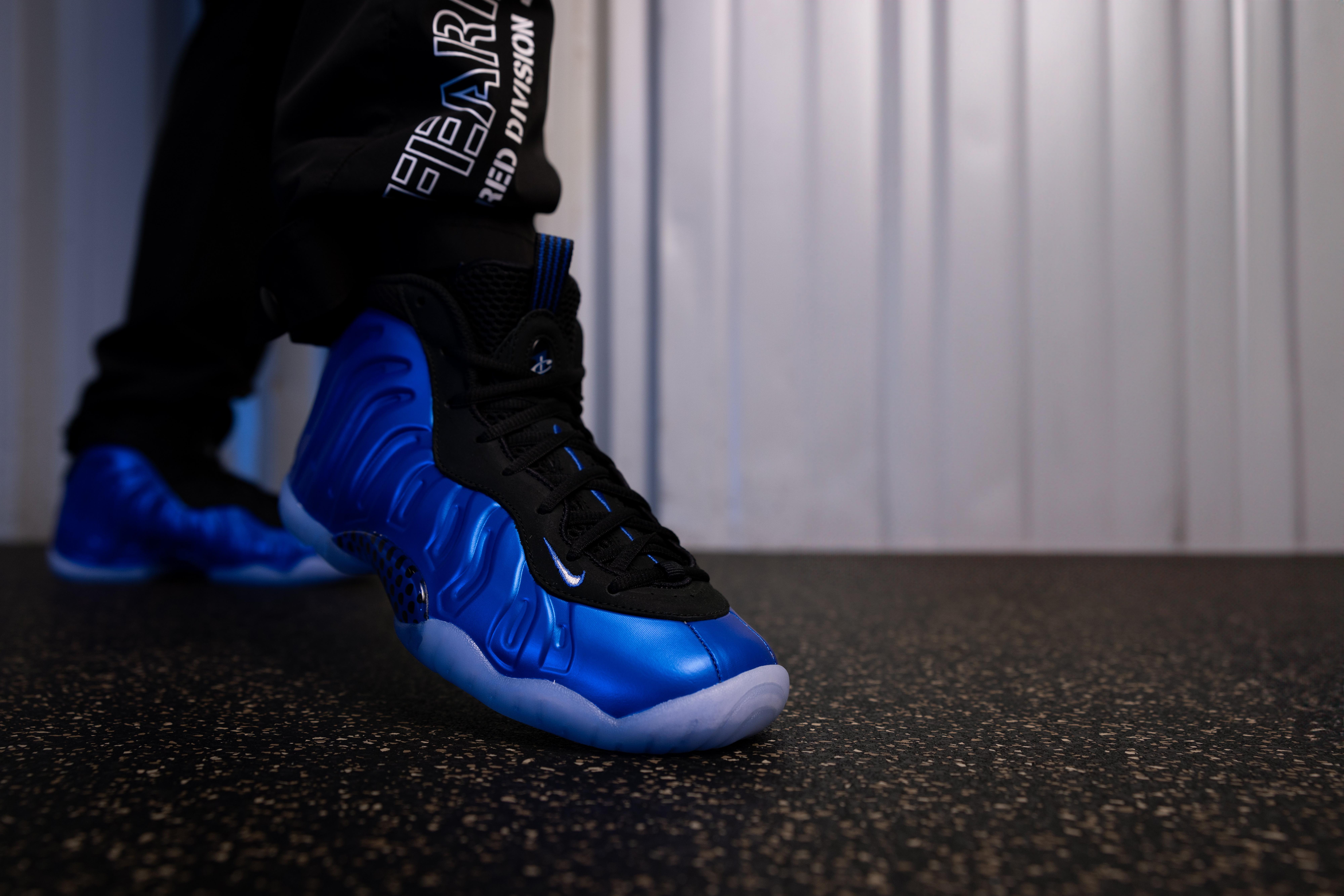 Nike Air Foamposite One “Neon Blue” Upper Laces and Tongue