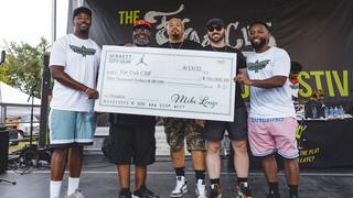 Hibbett and Jordan Brand Support For Oak Cliff With Backpacks for Back to School and Funding