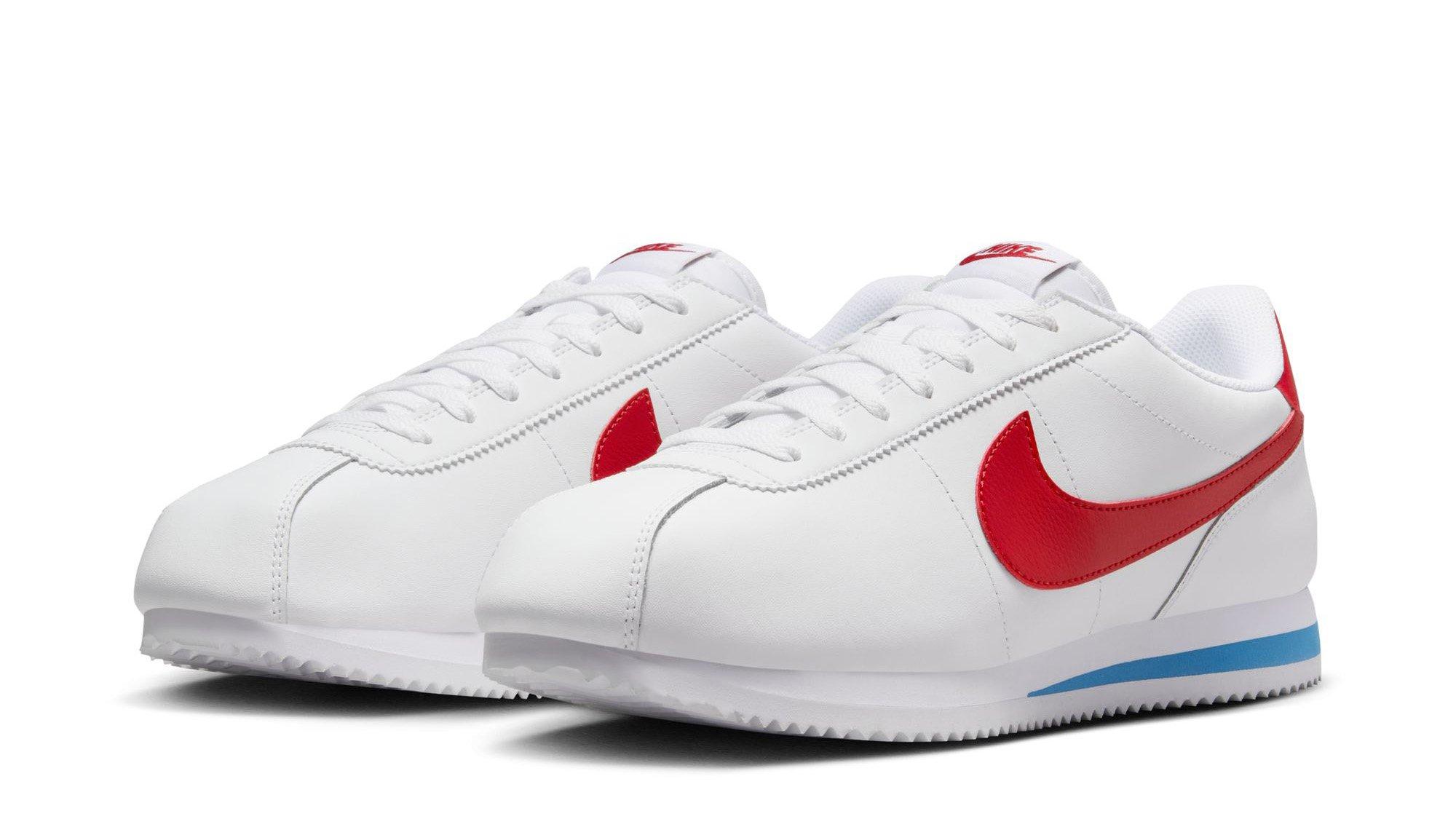 Men's classic cortez leather white/varsity red hotsell