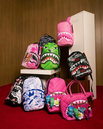 Group on Sprayground backpacks