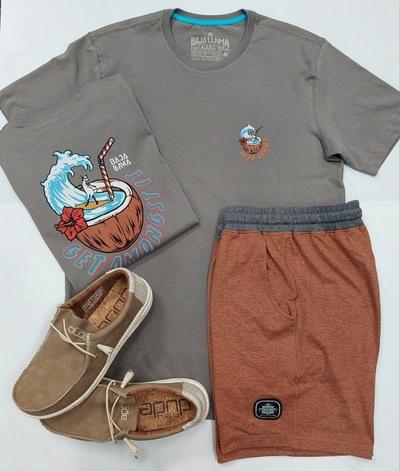 Try Some Texture - Brown Hey Dude's with Apparel