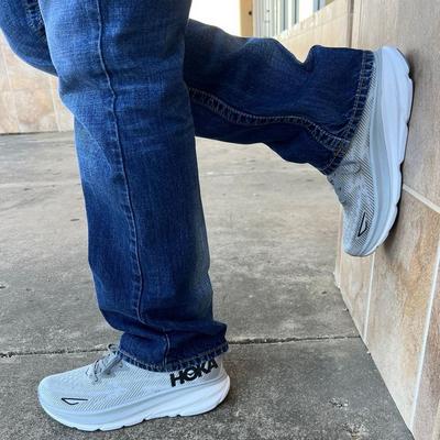 Hoka Clifton 9 Grey & Black Men's Shoe