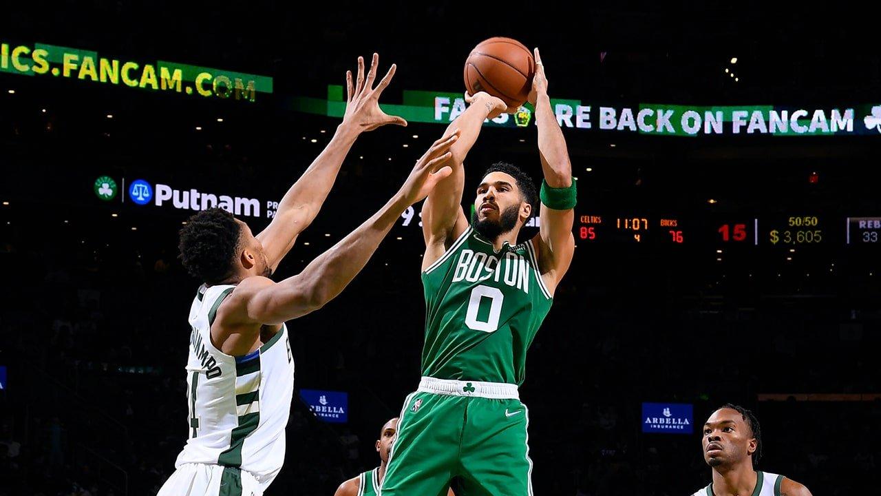 Jayson Tatum Green Boston Celtics Jordan Brand Player-Worn Shoes