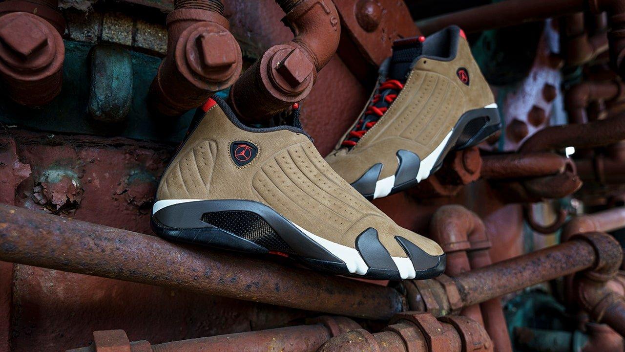 brown air jordan 14