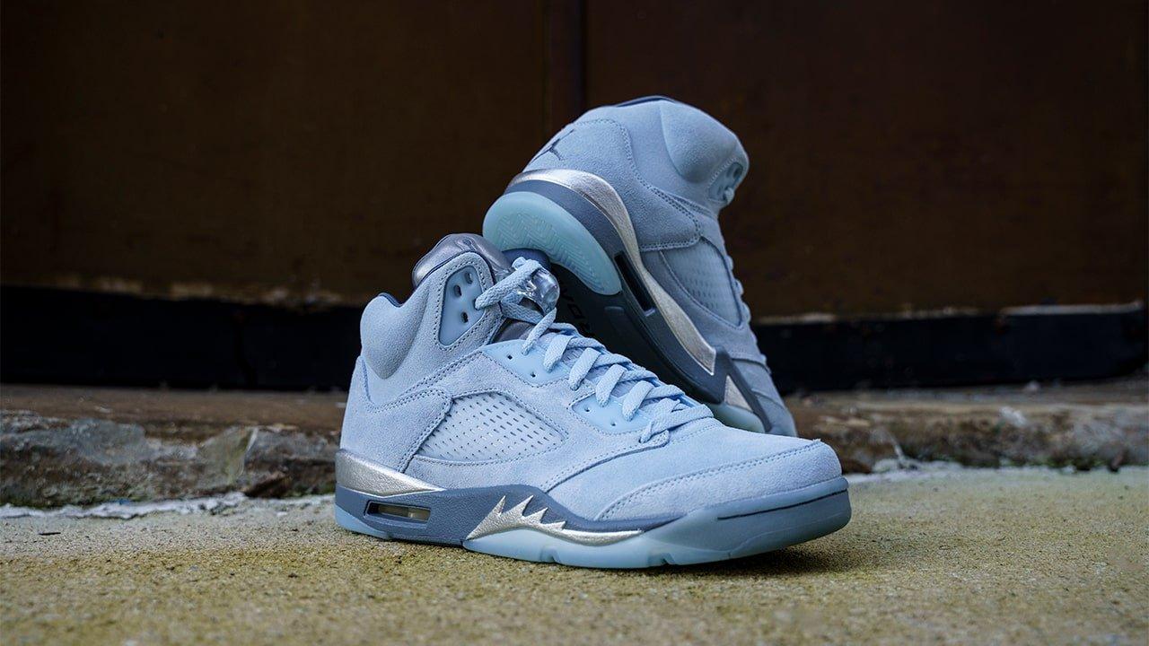 Sneakers Release – Jordan 5 Retro “Bluebird” Ice/Blue Graphite 