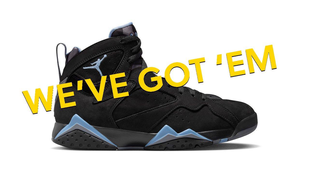 Jordan 7 black and hot sale blue