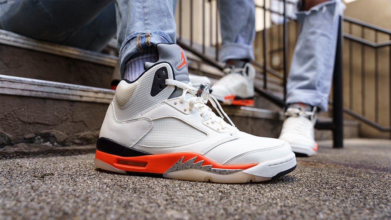 air jordan 5 orange blaze