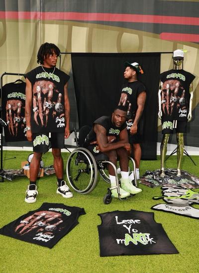 Justus Edwards at JusWork Apparel photoshoot