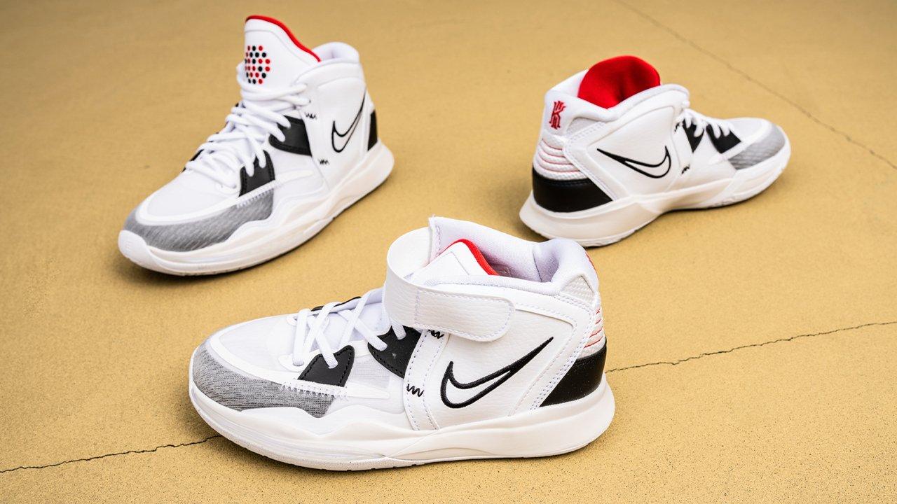 Kyrie shoes white deals and red