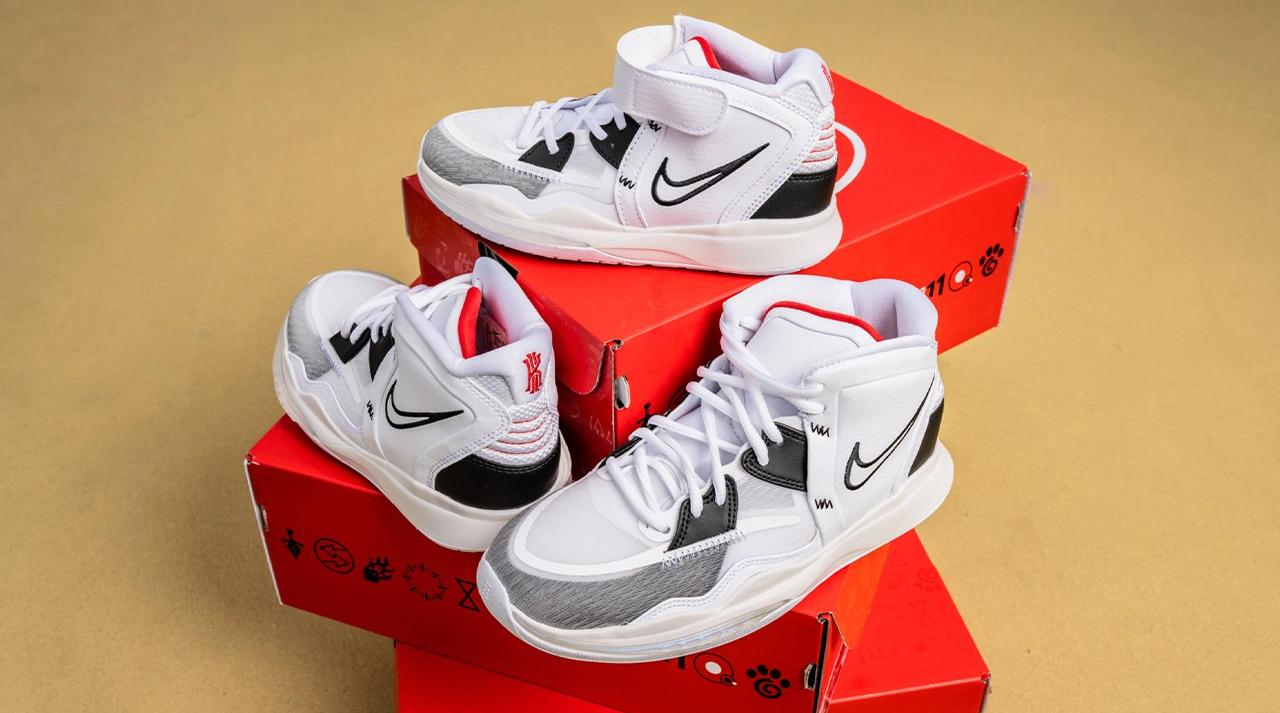 Kyrie white cheap and red