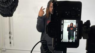 Photo of in-store studio set up at Sub Urban Creative featuring Isaac Nunn