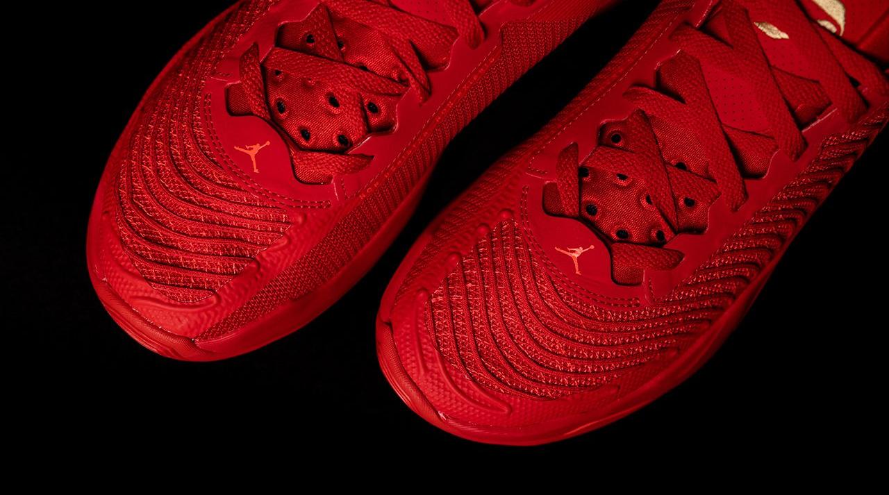 Jordan Luka 1 "University Red/Metallic Gold" Men's & Kids' Shoe Launching 12/19 top view