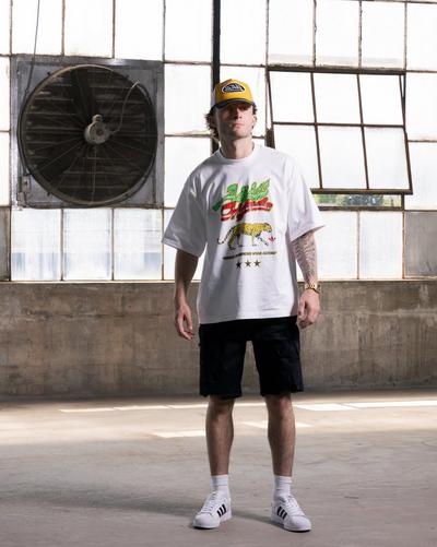 Man in adidas Superstars