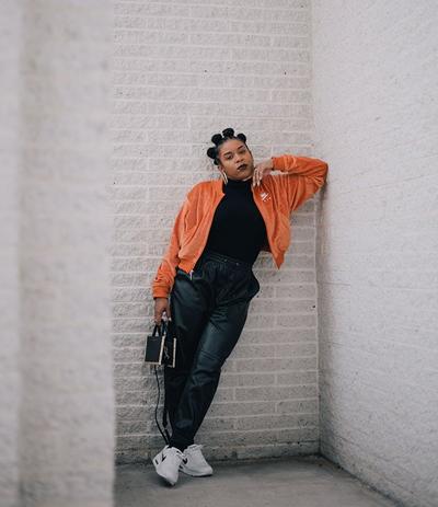 Melissa wearing Nike