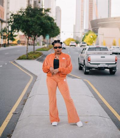 Melissa wearing Nike